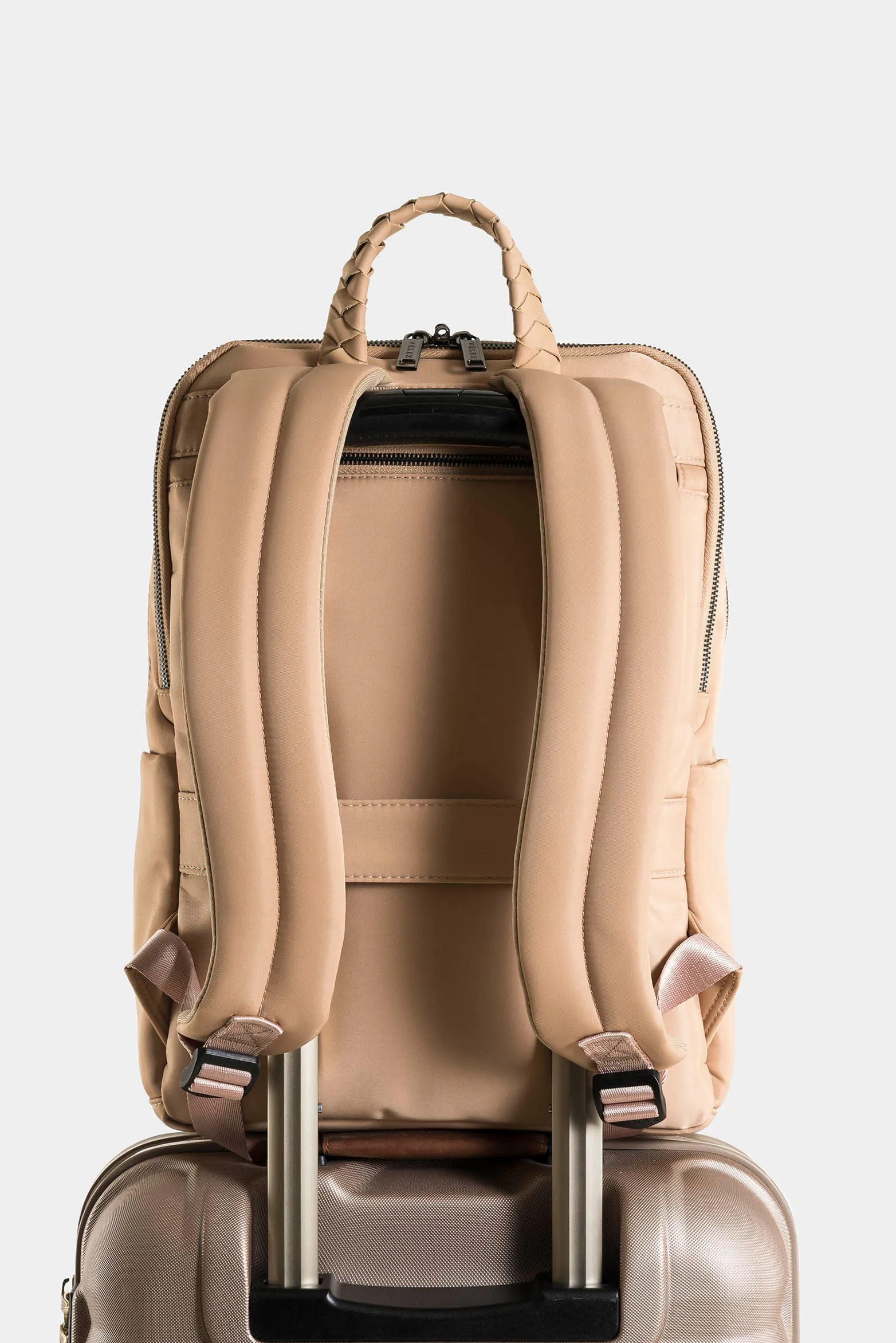 Tula morral ryn de nylon reciclado para mujer manija trenzada
