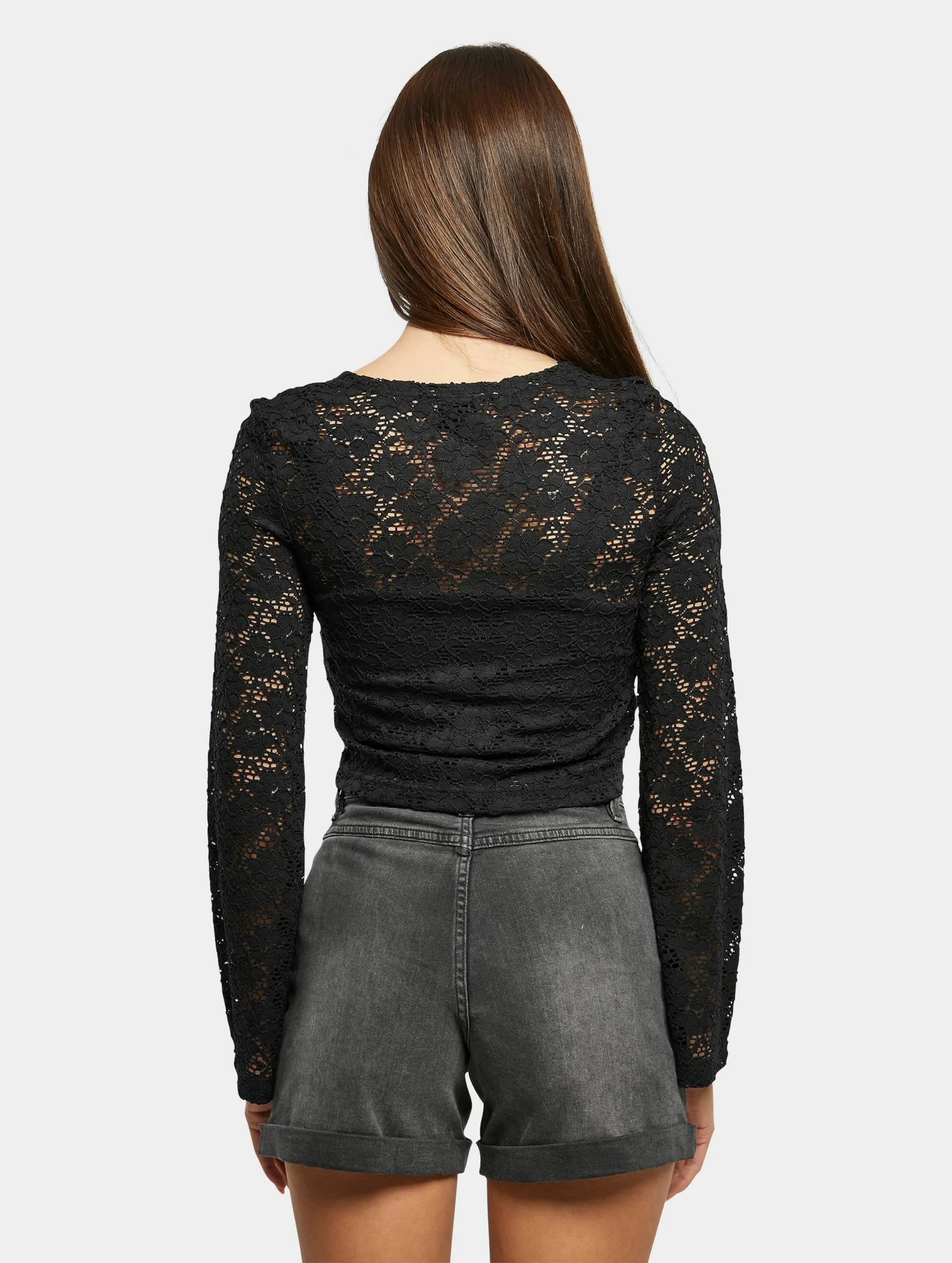 Urban Classics Ladies Cropped Lace