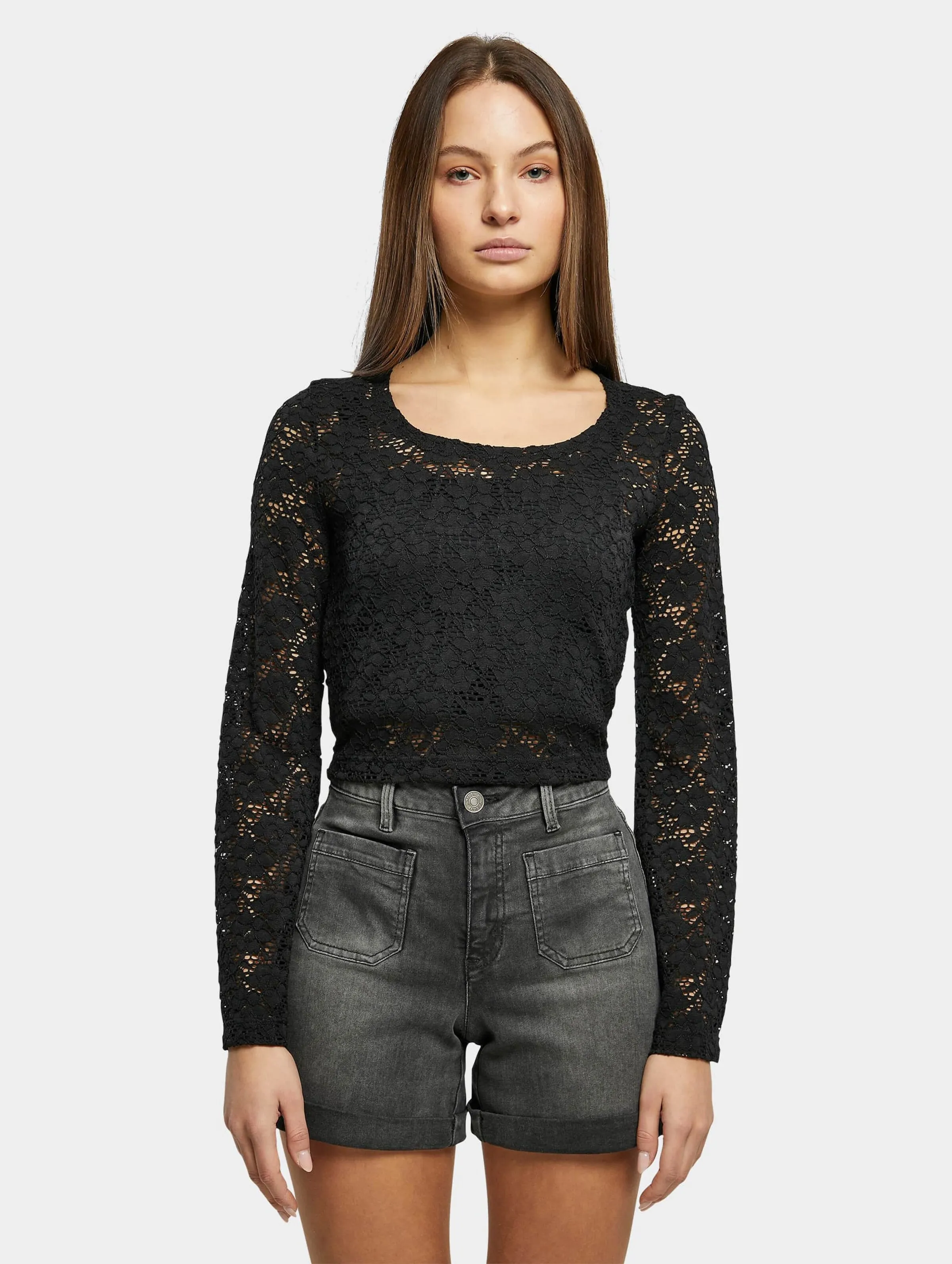 Urban Classics Ladies Cropped Lace