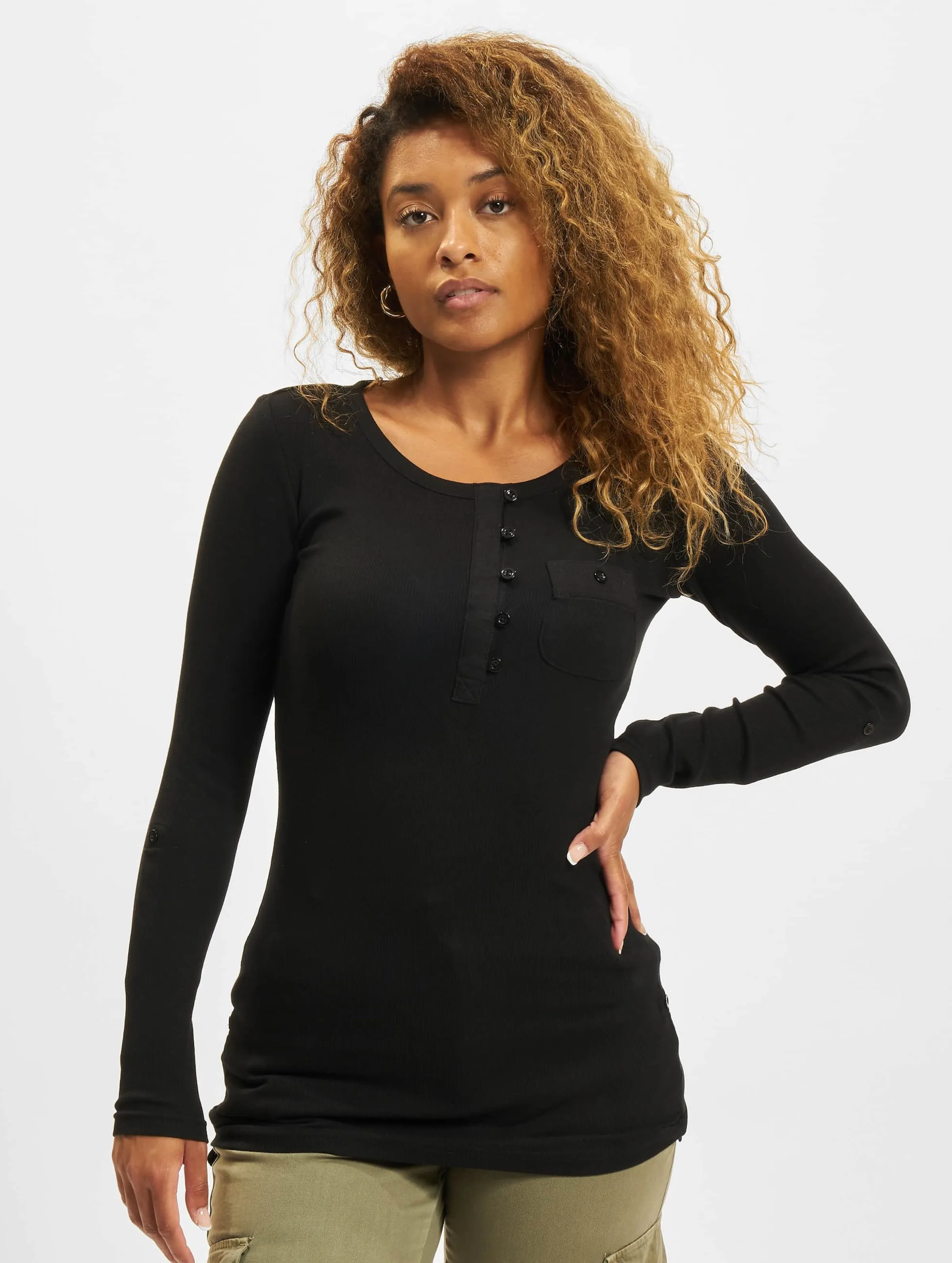Urban Classics  Ladies Long Rib Pocket Turnup