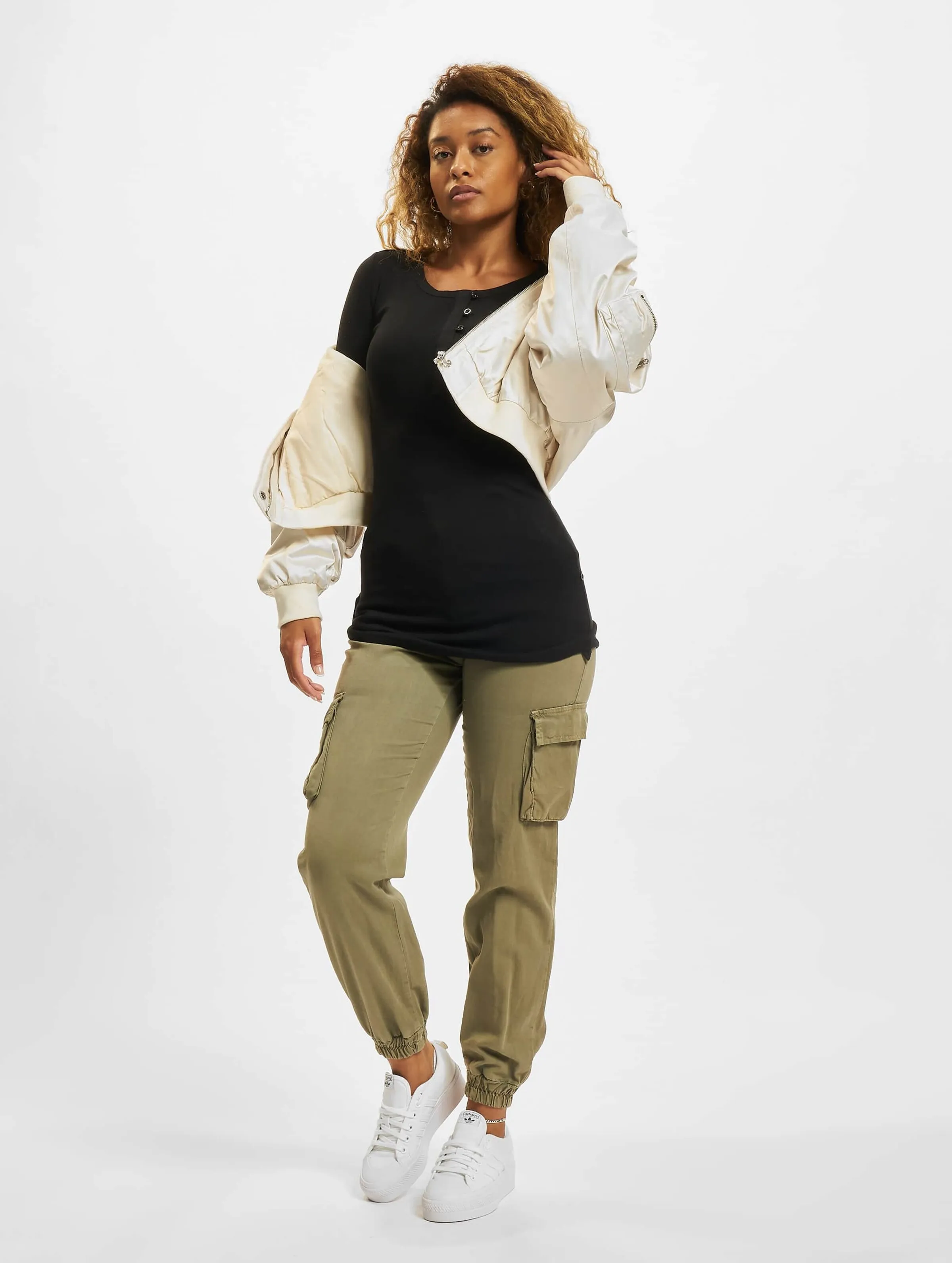 Urban Classics  Ladies Long Rib Pocket Turnup