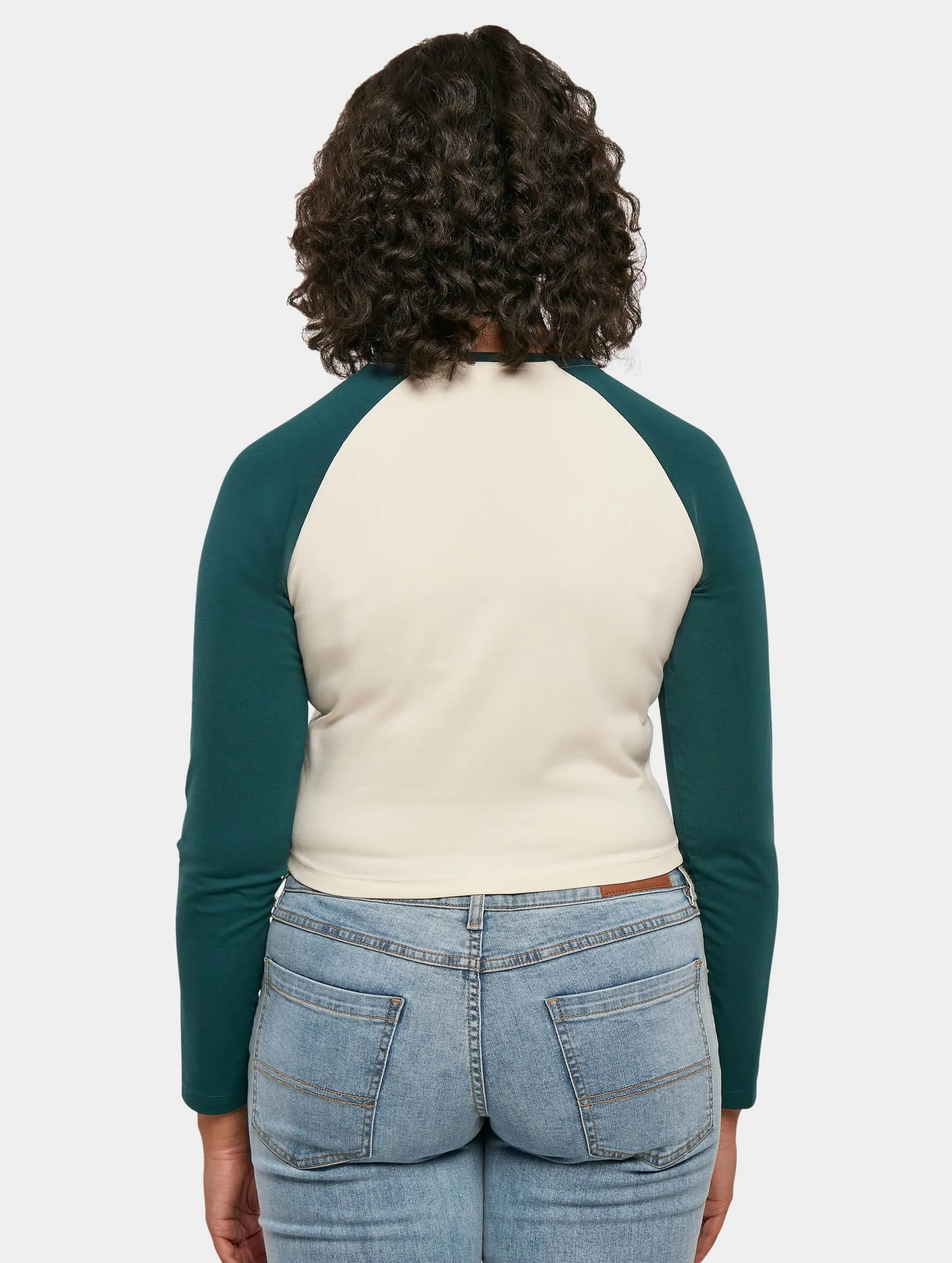 Urban Classics Ladies Organic Cropped Retro Baseball