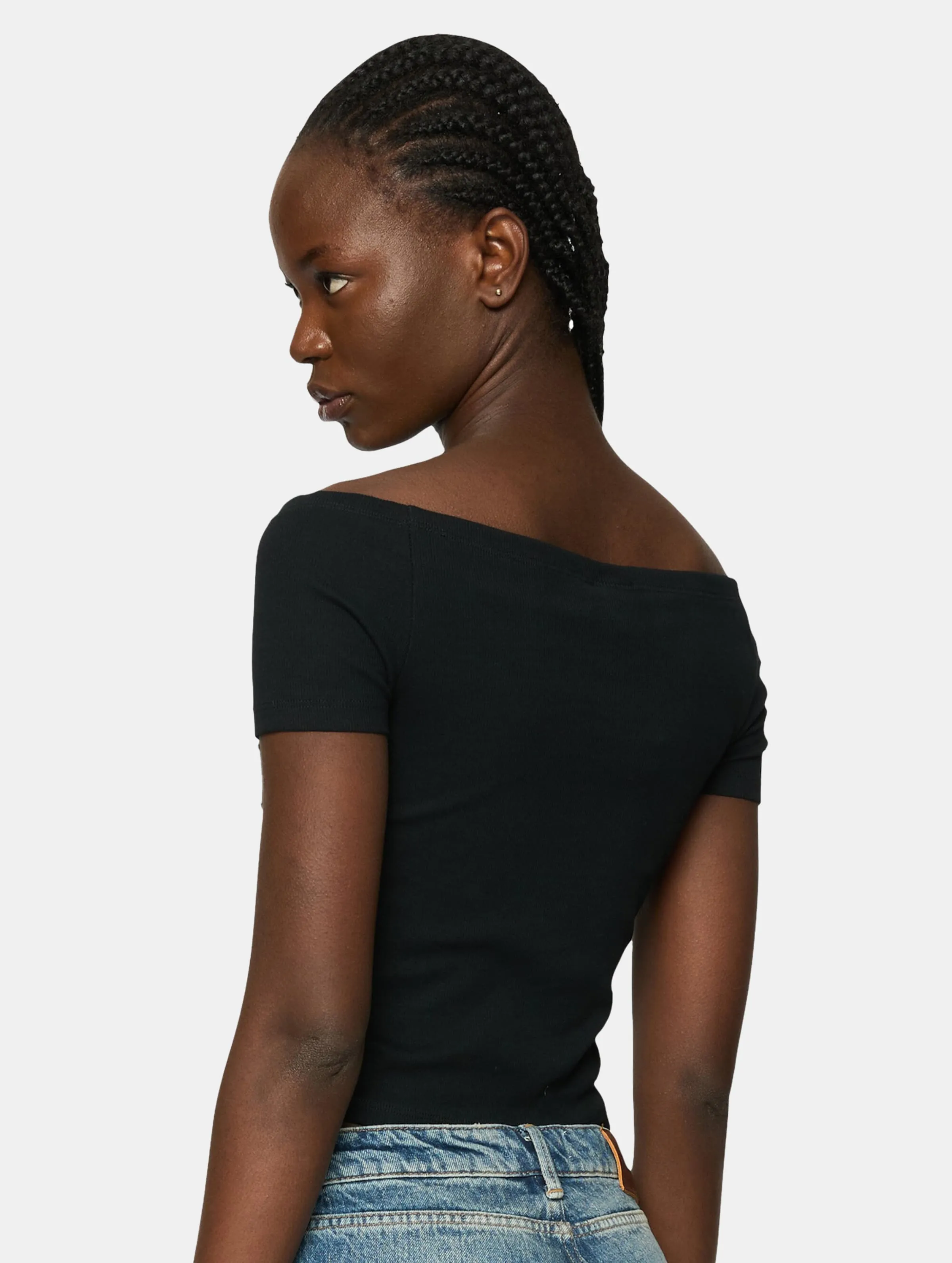 Urban Classics Ladies Organic Off Shoulder Rib 2 Pack