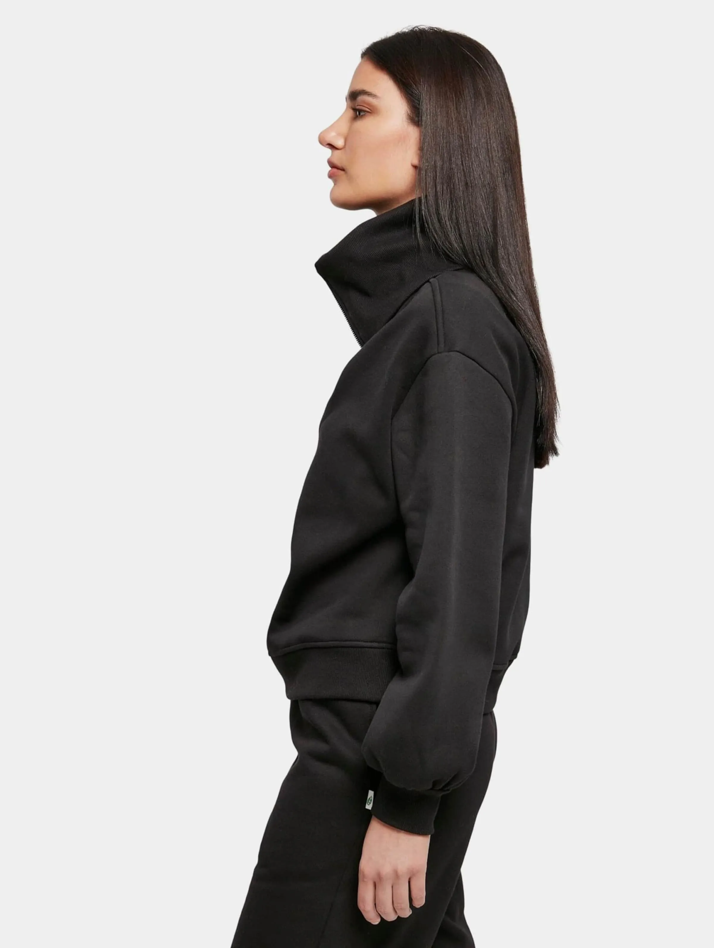 Urban Classics Ladies Oversized High Neck Troyer Crew