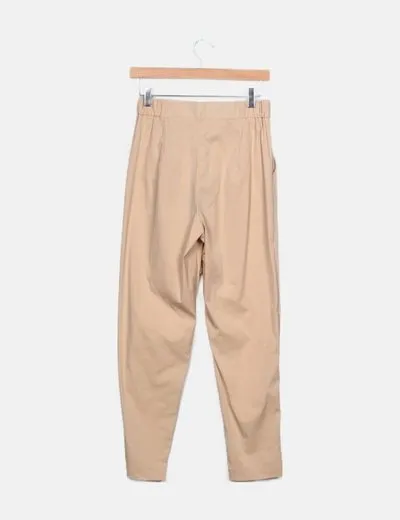 Uterqüe Pantalón casual beige
