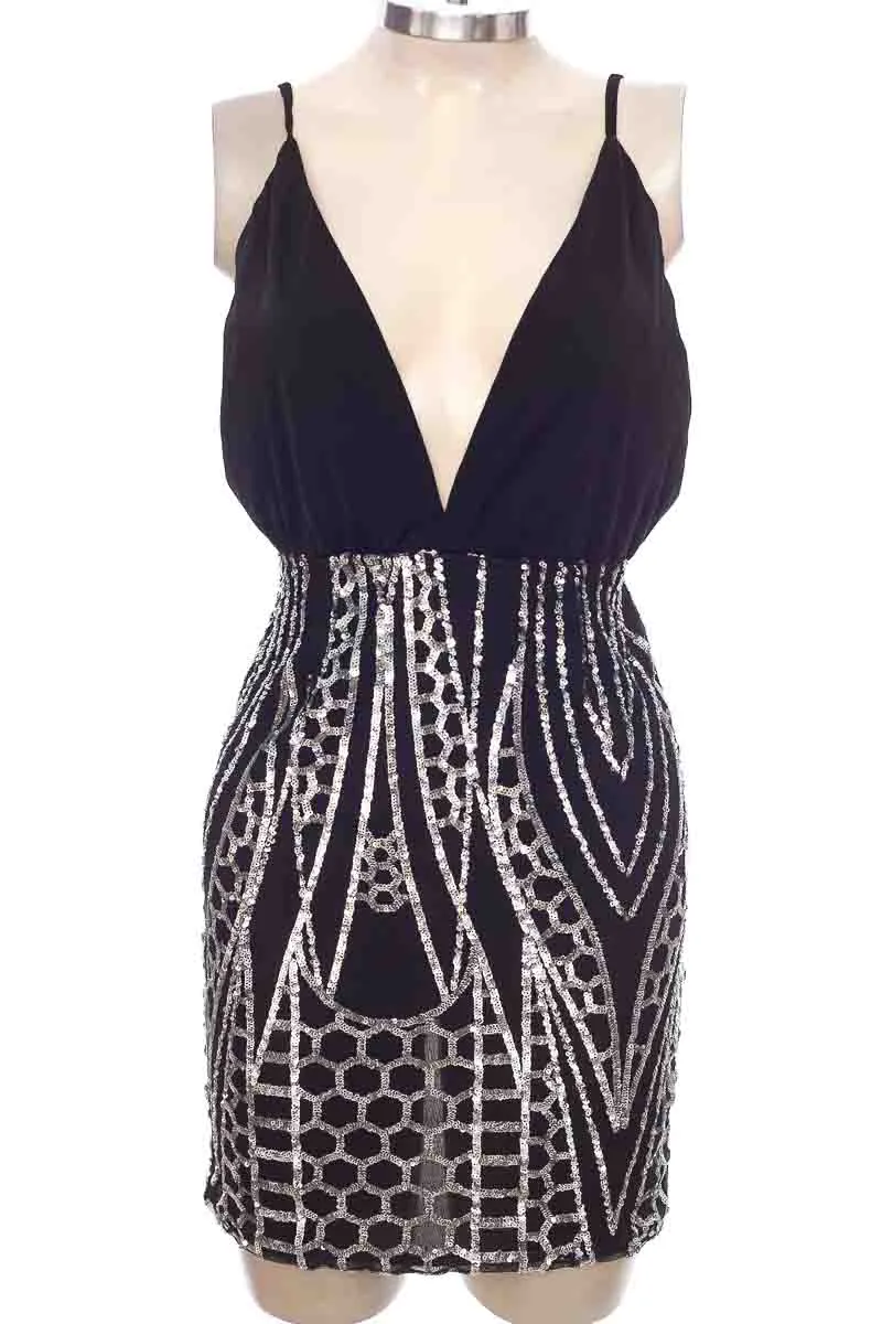 VESTIDO / ENTERIZO COLOR NEGRO  LUXXEL