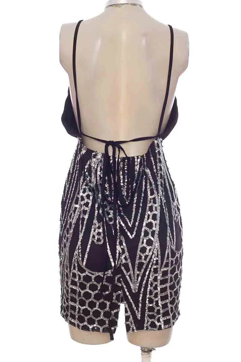 VESTIDO / ENTERIZO COLOR NEGRO  LUXXEL