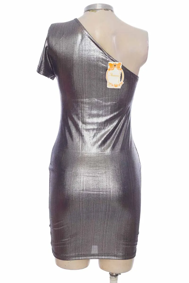 VESTIDO / ENTERIZO COLOR PLATEADO  MOSNOVA