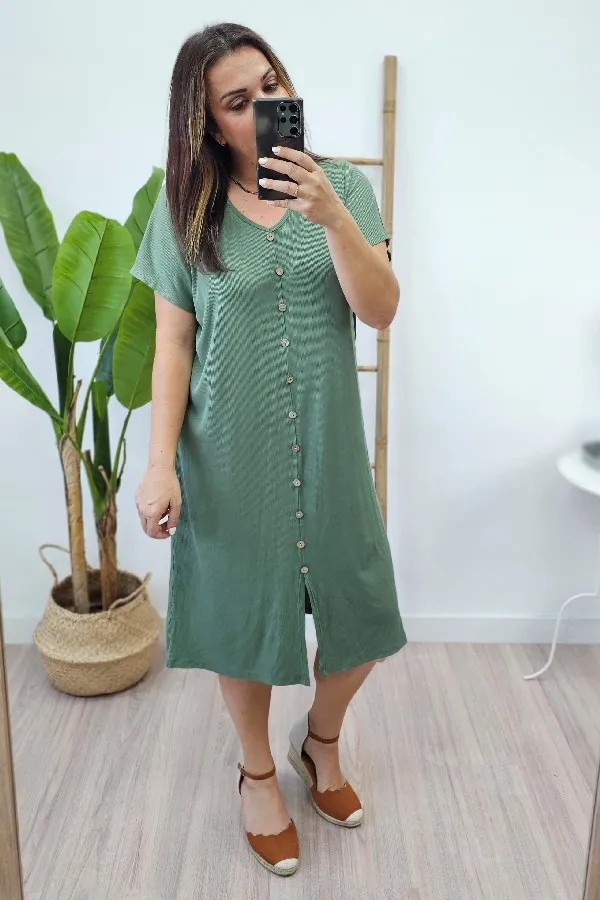 Vestido Canale Safari Kaki