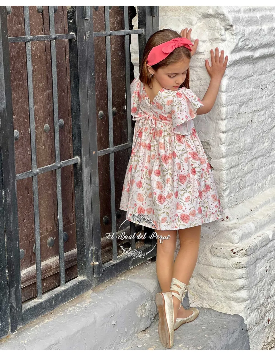 Vestido Ceremonia Tartaleta Vivian Manga Capa