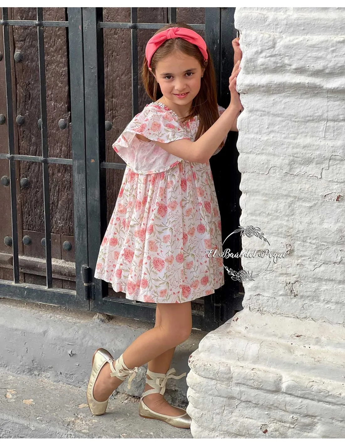 Vestido Ceremonia Tartaleta Vivian Manga Capa