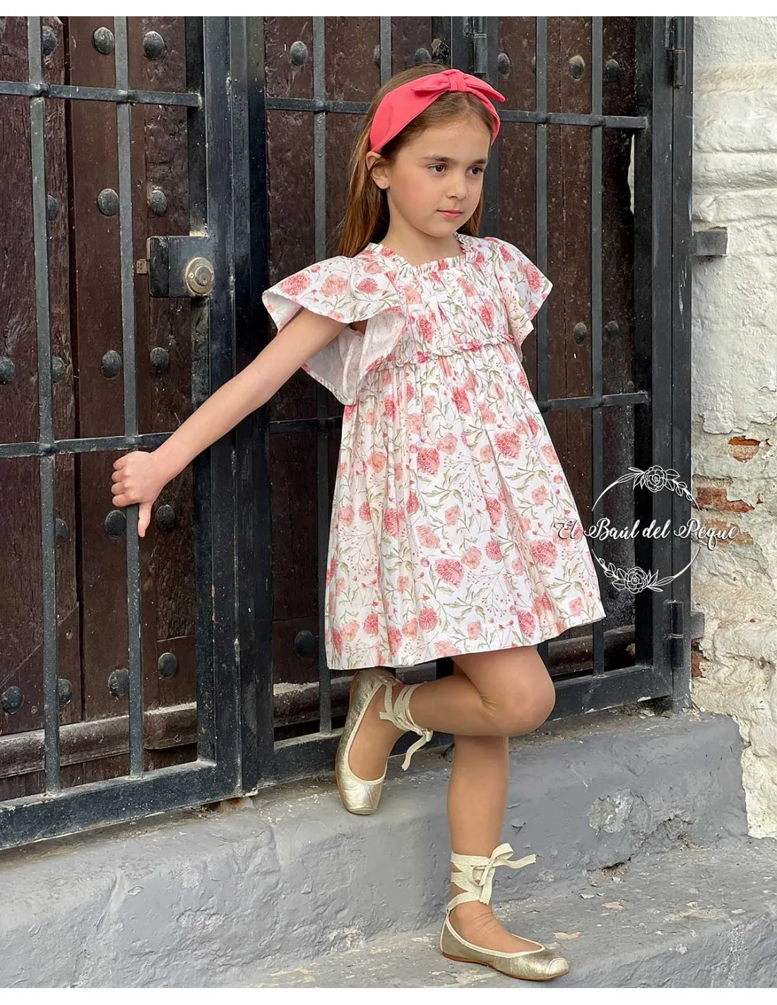 Vestido Ceremonia Tartaleta Vivian Manga Capa