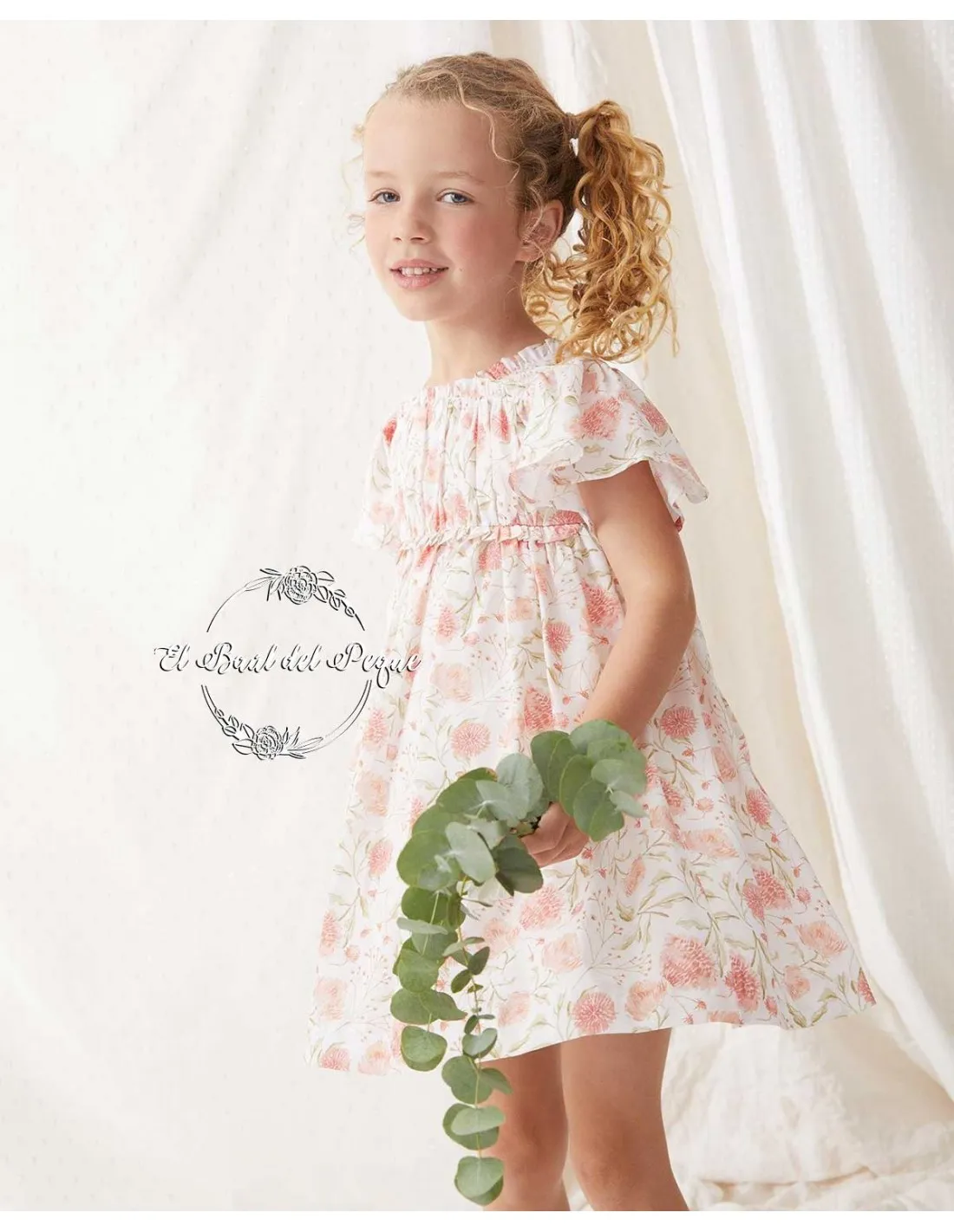 Vestido Ceremonia Tartaleta Vivian Manga Capa