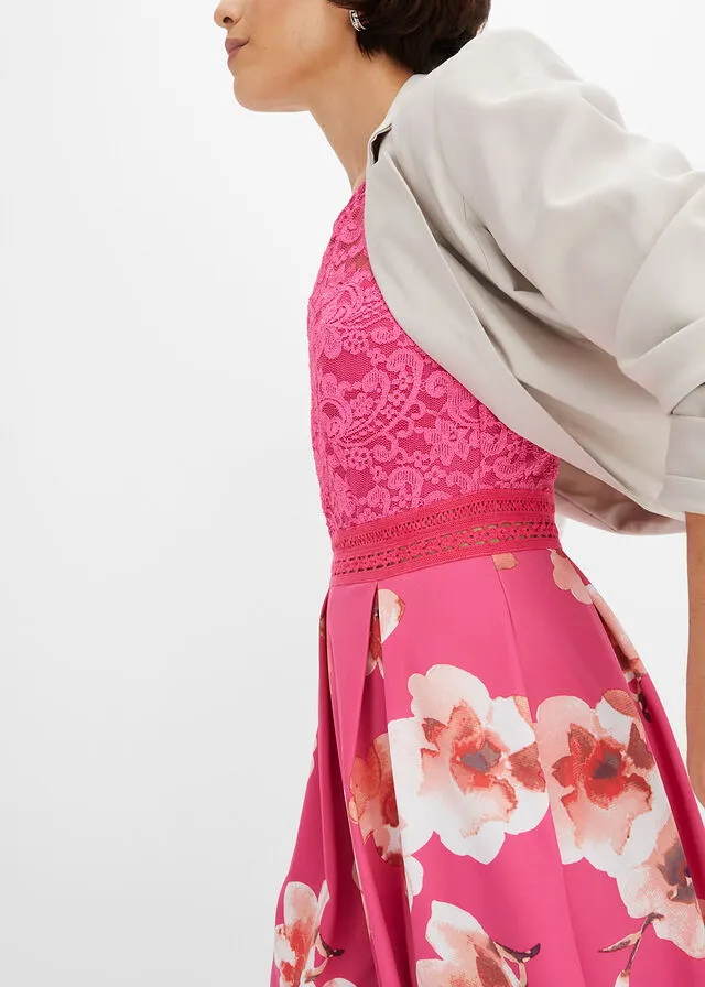 Vestido con estampado de flores Rosa con estampado de flores