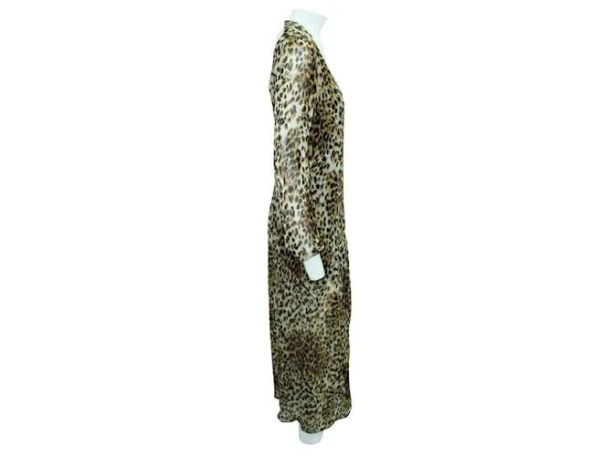 Vestido largo con estampado animal de Reformation 