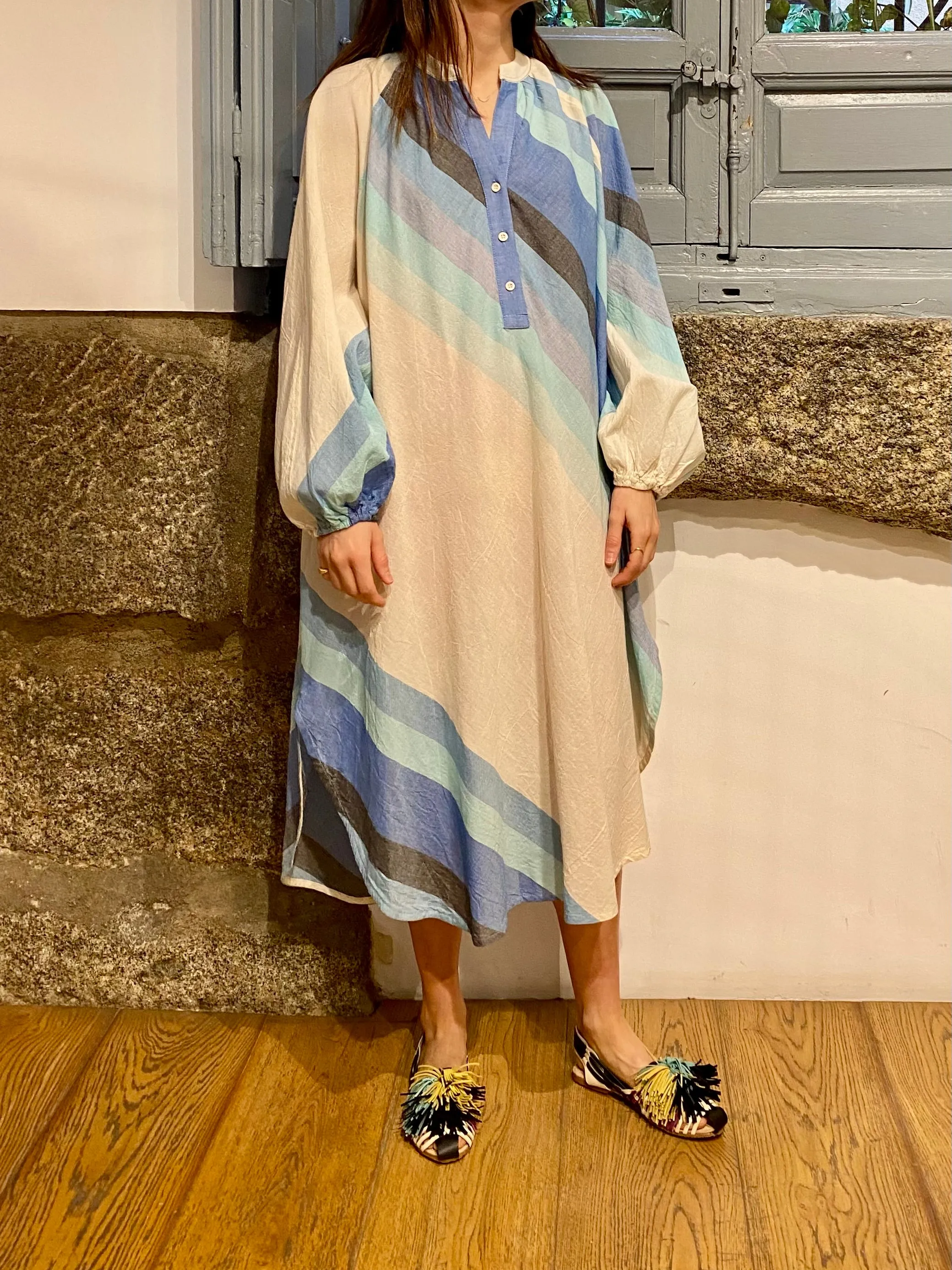 VESTIDO TNICA AZUL