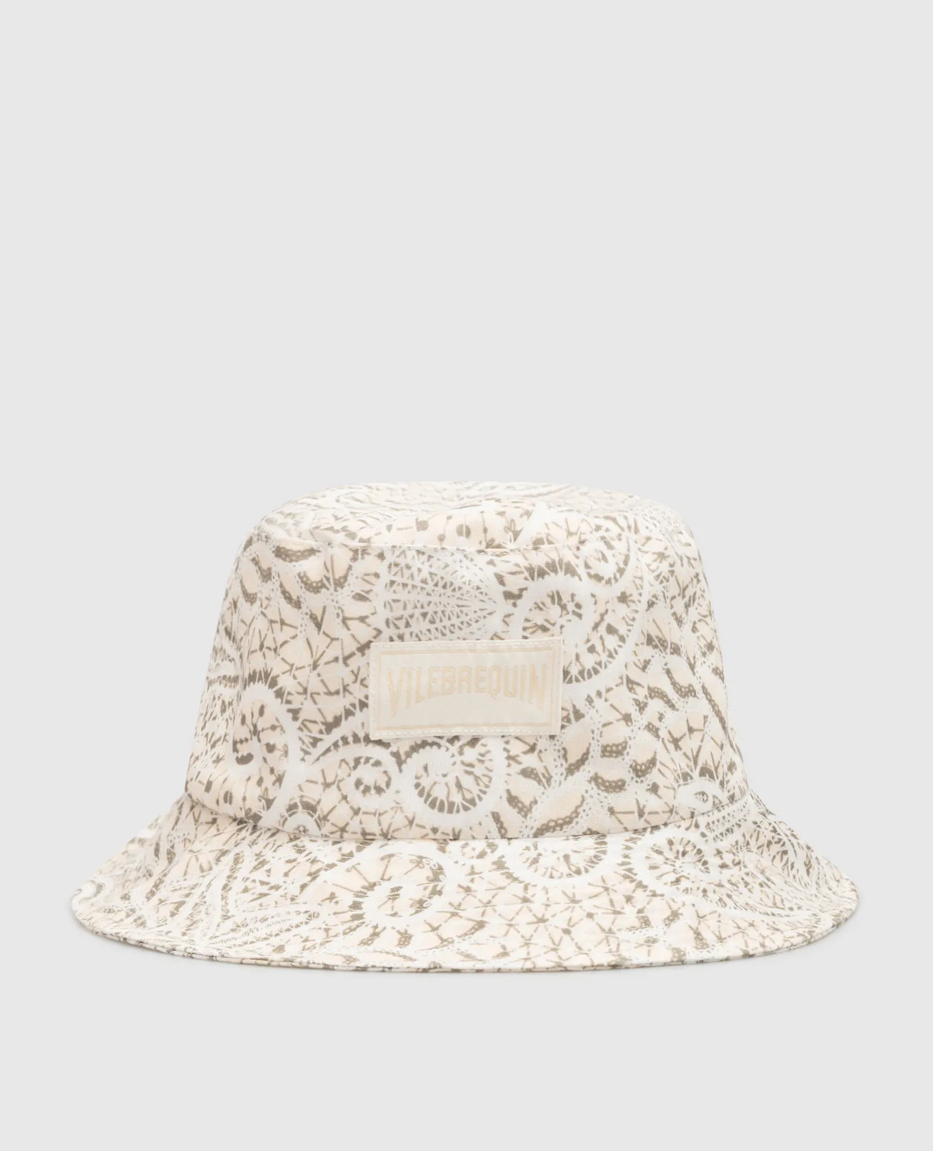 Vilebrequin Boheme beige panama in logo print