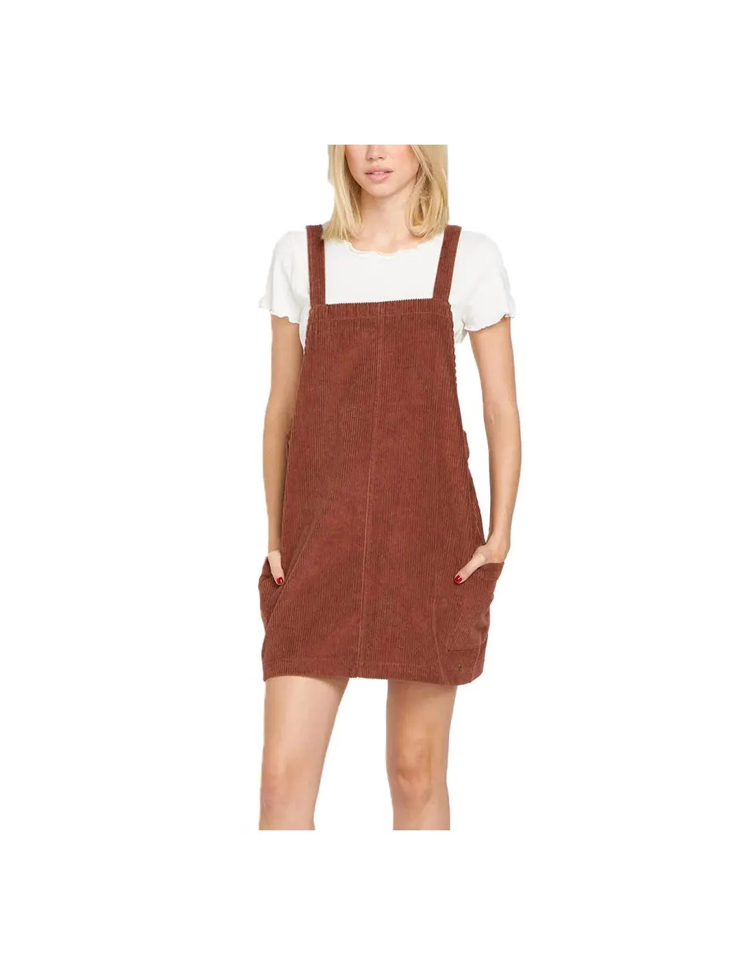 VOLCOM CHORD DRESS CHESNUIT BROWN