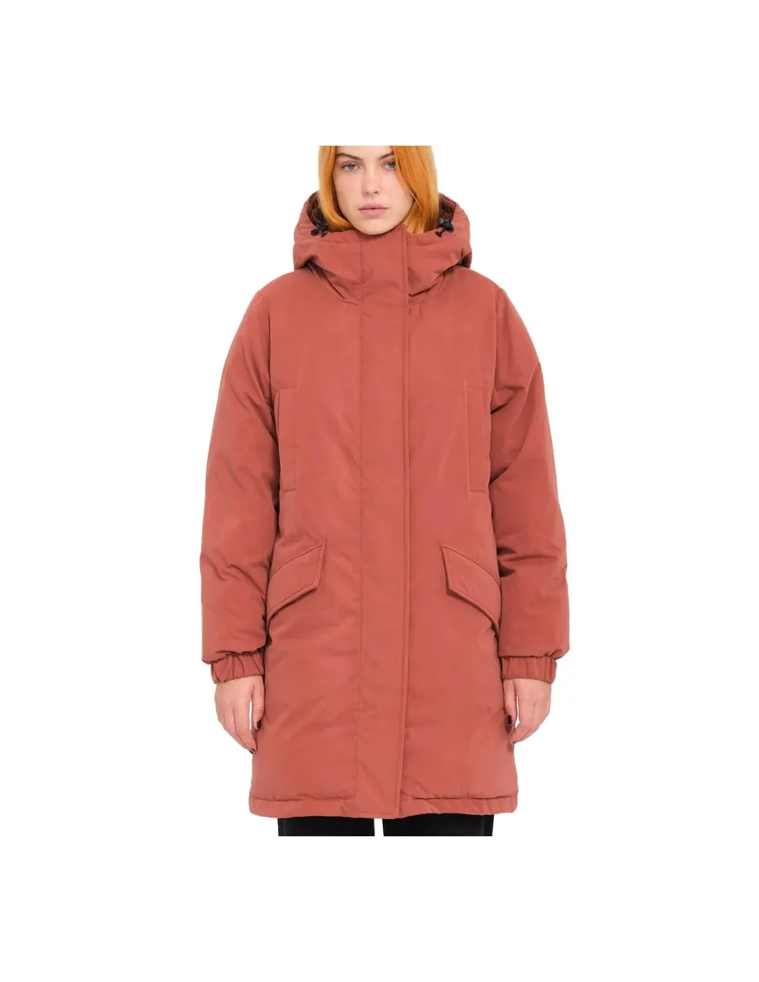 VOLCOM SLEEPI PUFF UPPARKA CHESTNUT BROWN