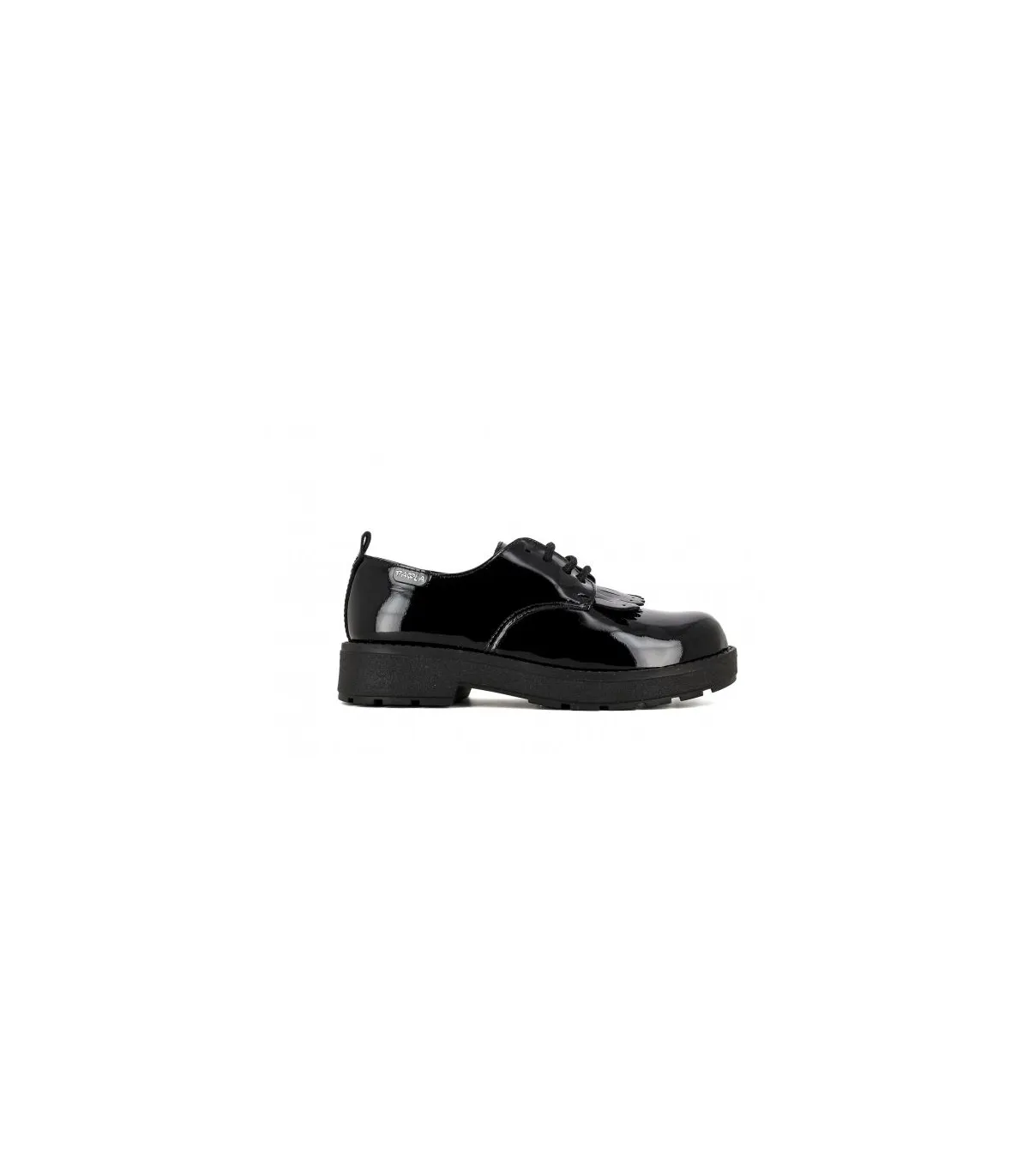 Zapato casual charol negro Paola