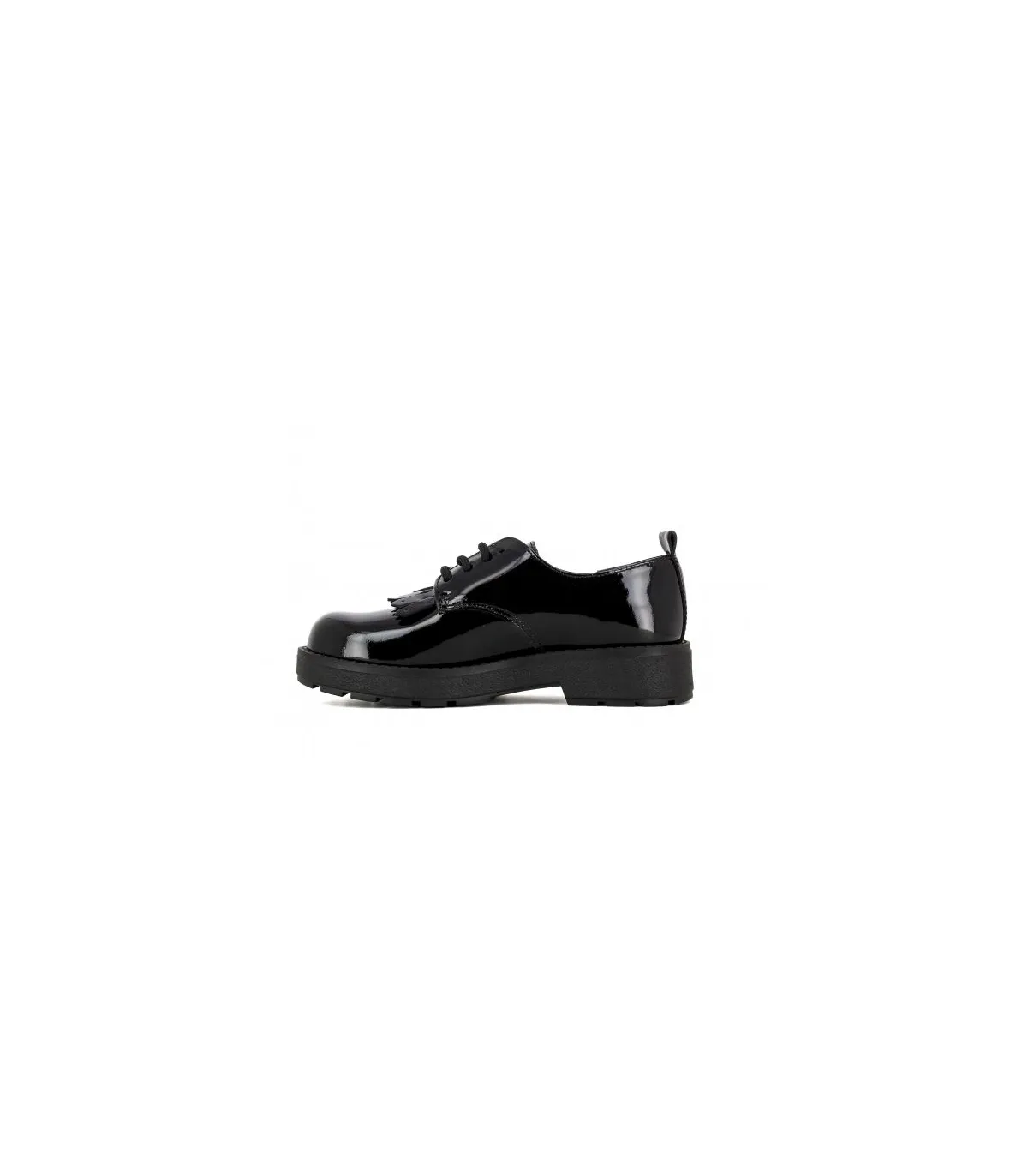 Zapato casual charol negro Paola