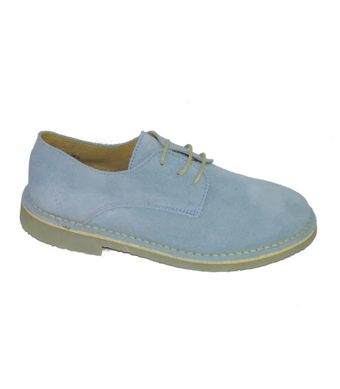 Zapato serraje azul celeste ATXA