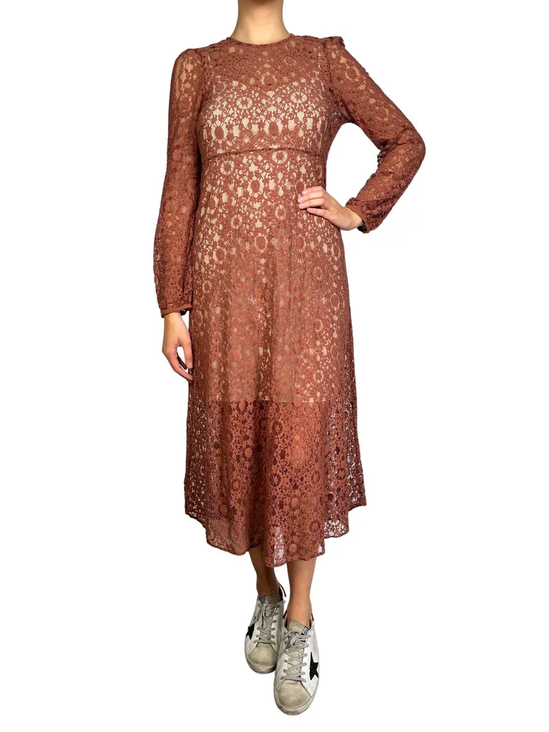 ZARA Vestido Guipur