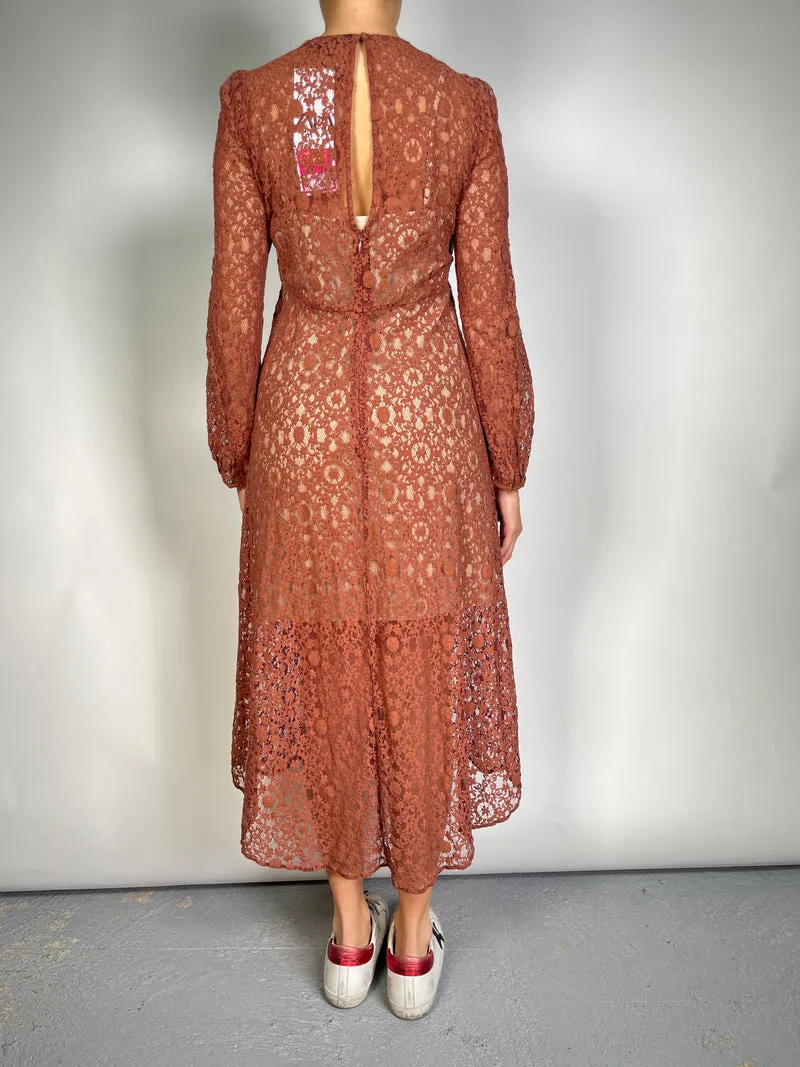 ZARA Vestido Guipur