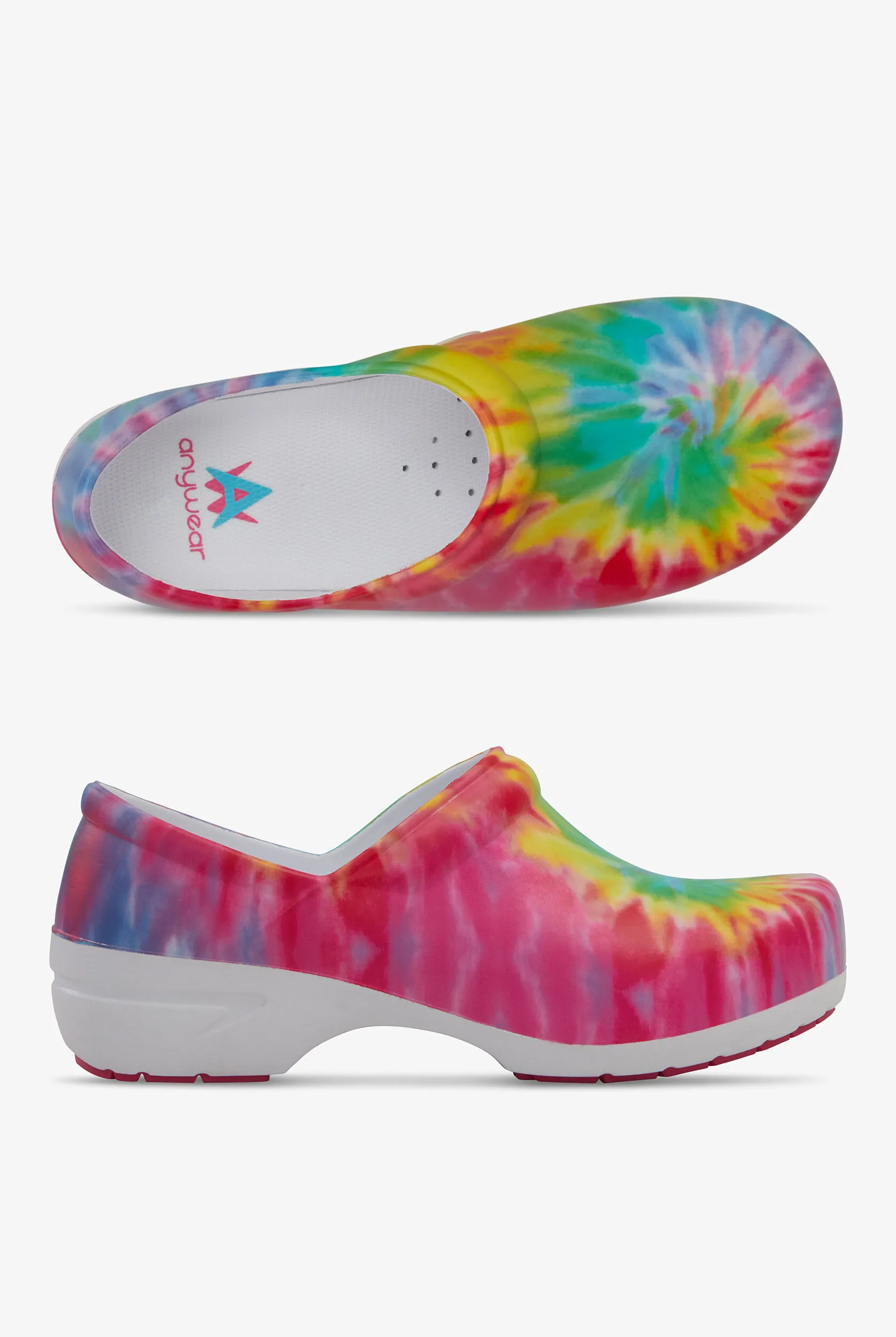 Zuecos Anywear Sr Angel Vivid Tie Dye para mujer