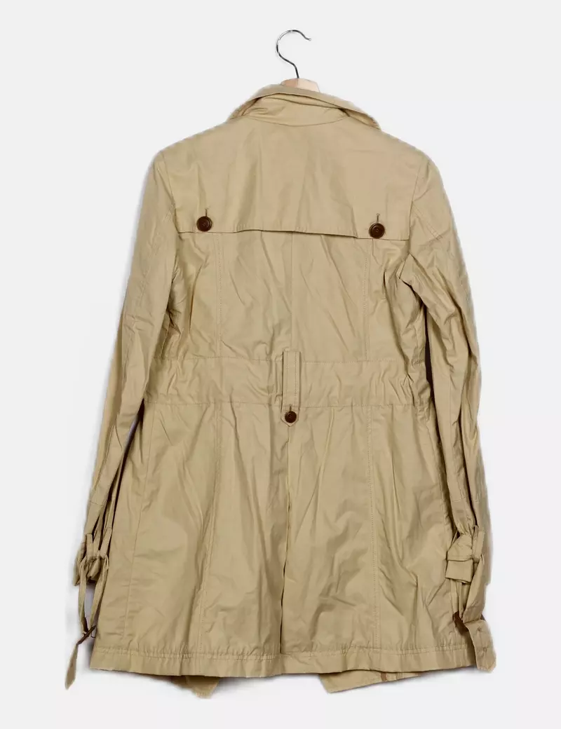 Zuelements Gabardina beige impermeable